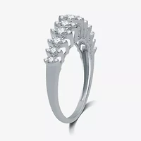Womens 1/2 CT. T.W. Lab Grown White Diamond Sterling Silver Band