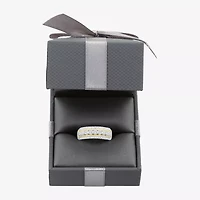 Womens 1/2 CT. T.W. Lab Grown White Diamond 14K Gold Over Silver Sterling Band