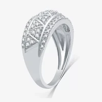Womens /2 CT. T.W. Lab Grown White Diamond Sterling Silver Band