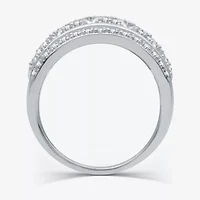 Womens /2 CT. T.W. Lab Grown White Diamond Sterling Silver Band
