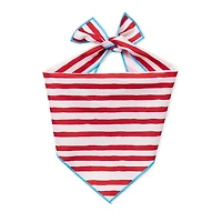 Paw & Tail Striped Dog Bowtie Bandana Set