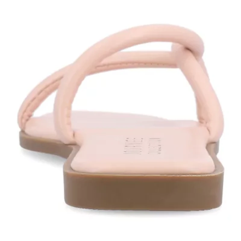 Journee Collection Womens Lauda Flat Sandals
