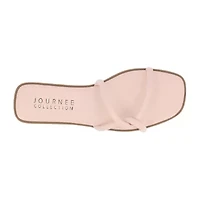 Journee Collection Womens Lauda Flat Sandals