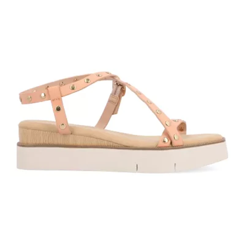 Journee Collection Lindsay Womens Criss Cross Strap Footbed Sandals