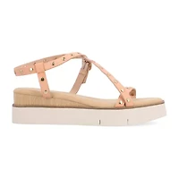 Journee Collection Lindsay Womens Criss Cross Strap Footbed Sandals