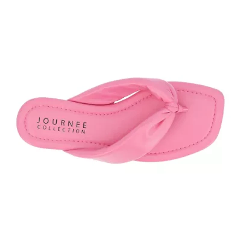Journee Collection Womens Kyleen Flat Sandals