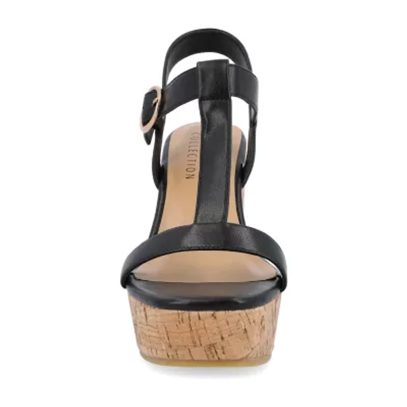 Journee Collection Womens Matildaa Wedge Sandals