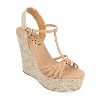 Journee Collection Womens Yara Wedge Sandals