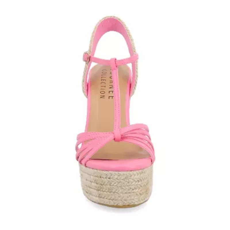 Journee Collection Womens Yara Wedge Sandals