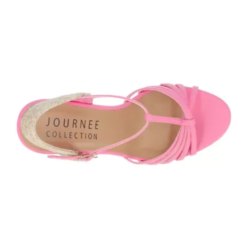 Journee Collection Womens Yara Wedge Sandals