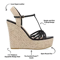 Journee Collection Womens Yara Wedge Sandals