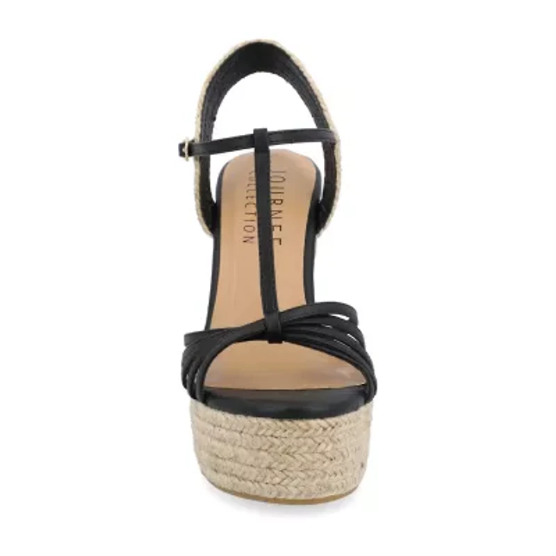 Journee Collection Womens Yara Wedge Sandals