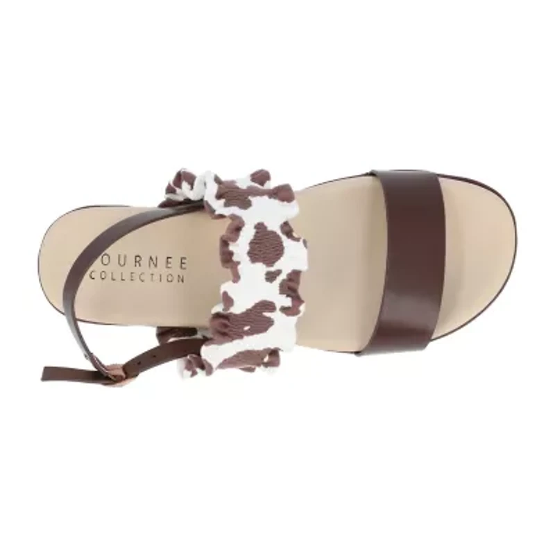 Journee Collection Womens Riya Slingback Strap Flat Sandals