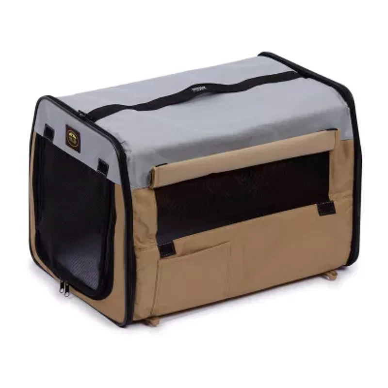 Pet Life ® Airline Approved Folding Zippered Sporty Cage Pet Carrier