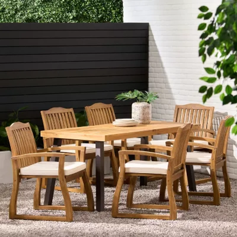 7-pc. Cushioned Rectangular Dining Set