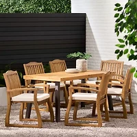 7-pc. Cushioned Rectangular Dining Set