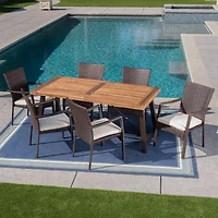 7-pc. Weather Resistant Rectangular Dining Set