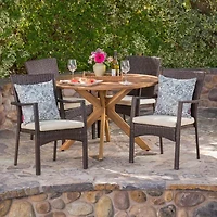 5-pc. Circle Dining Set