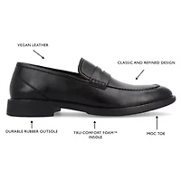 Vance Co Keith Mens Round Loafers
