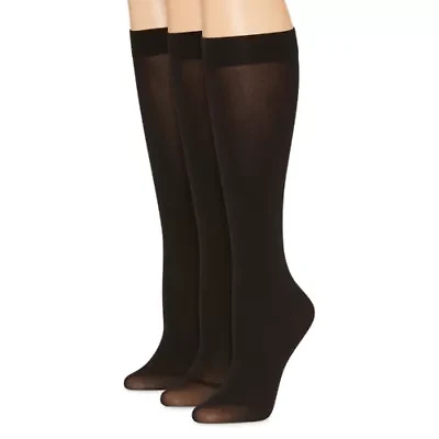 Mixit Womens 3 Pair Plus Tall Trouser Socks