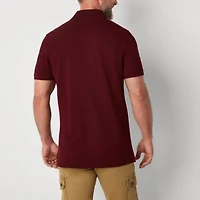 St. John's Bay Premium Stretch Mens Classic Fit Short Sleeve Polo Shirt