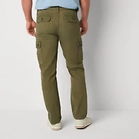 St. John's Bay Dexterity Mens Adaptive Stretch Fabric Easy-on + Easy-off Straight Fit Cargo Pant