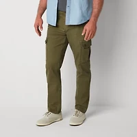 St. John's Bay Dexterity Mens Adaptive Stretch Fabric Easy-on + Easy-off Straight Fit Cargo Pant