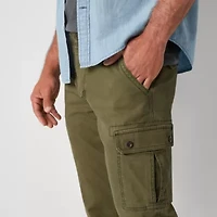 St. John's Bay Dexterity Mens Adaptive Stretch Fabric Easy-on + Easy-off Straight Fit Cargo Pant
