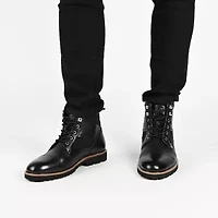 Thomas And Vine Mens Feron Flat Heel Lace Up Boots