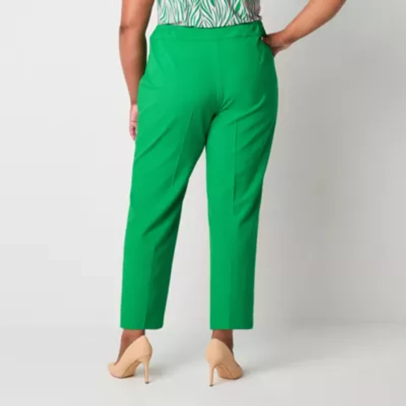 Black Label by Evan-Picone Womens Plus Classic Fit Straight Suit Pant