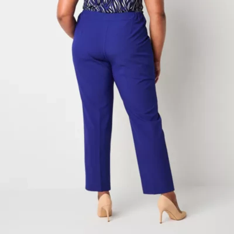 Black Label by Evan-Picone Womens Plus Classic Fit Straight Suit Pant