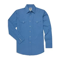 Ely Cattleman Mini Geo Print Mens Long Sleeve Western Shirt