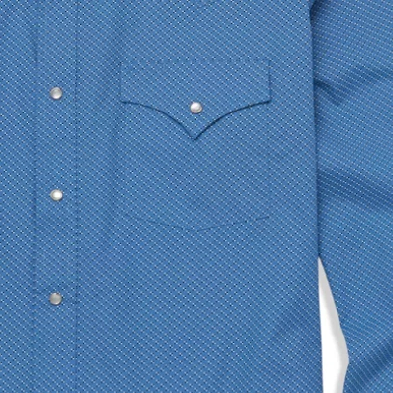 Ely Cattleman Mini Geo Print Mens Long Sleeve Western Shirt
