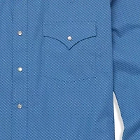 Ely Cattleman Mini Geo Print Mens Long Sleeve Western Shirt