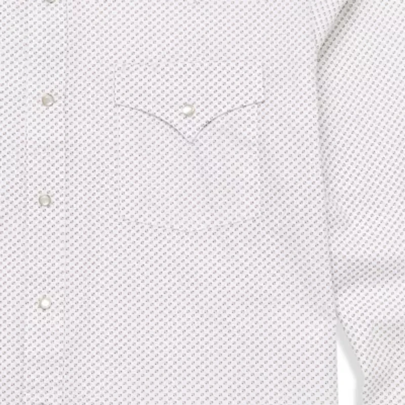 Ely Cattleman Mini Geo Print Big and Tall Mens Long Sleeve Western Shirt