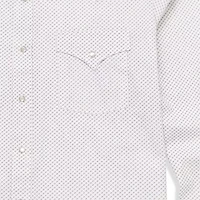 Ely Cattleman Mini Geo Print Big and Tall Mens Long Sleeve Western Shirt