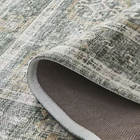 Linery Nava 2-pc. Traditional Geometric Washable Skid Resistant Indoor Rectangular Rug Set