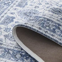 Linery Matra Traditional Floral Washable Skid Resistant 5'X7' Indoor Rectangular Area Rug
