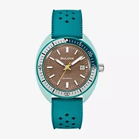 Bulova Snorkel Mens Green Strap Watch 98b446