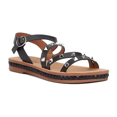 Olivia Miller Womens Martina Strap Sandals