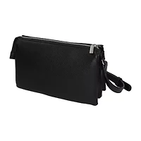 Tahari Pearson Pleated Triple Compartment Crossbody Bag