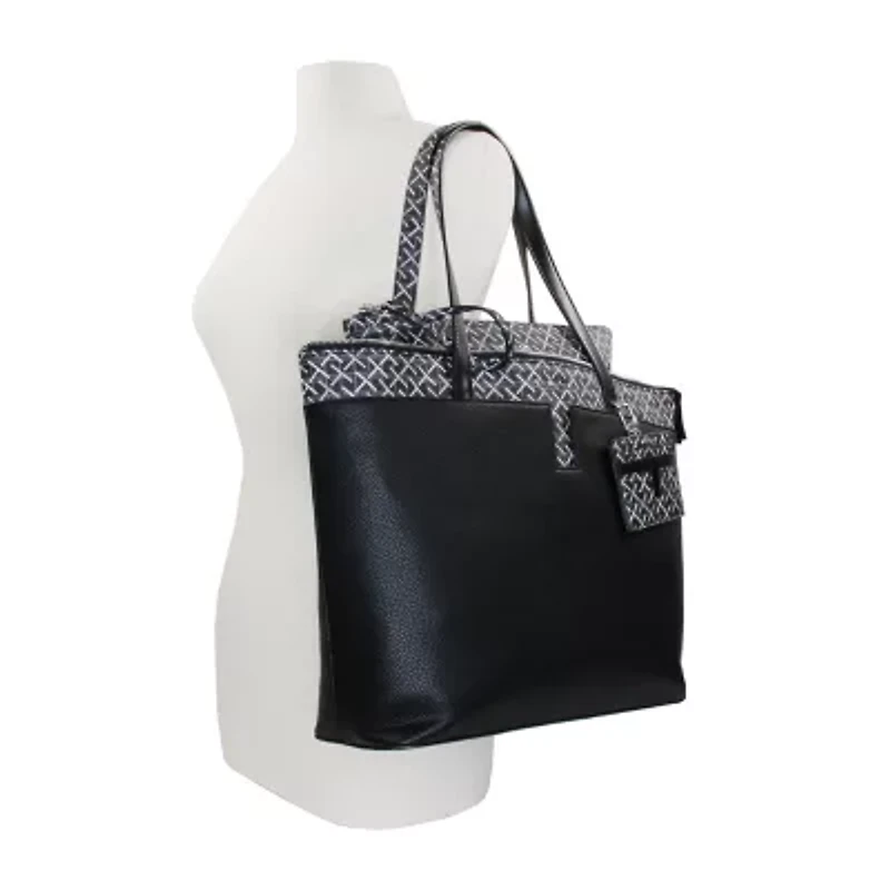 Tahari Commuter Multi Compartment Tote Bag