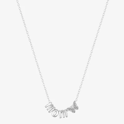 Footnotes Freeform Womens Cubic Zirconia 16 Inch Strand Necklace