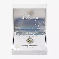 Disney Classics Womens Crystal 10K Gold Over Brass Pure Silver Over Brass 16 Inch Pendant Necklace