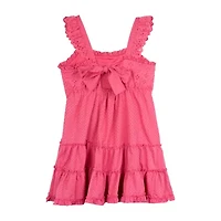 Rare Editions Big Kid Girls Short Sleeve Flutter Empire Waist Dress