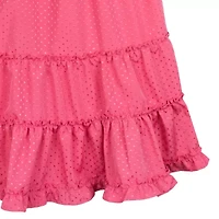 Rare Editions Big Kid Girls Short Sleeve Flutter Empire Waist Dress