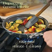 Anolon Everlast Stainless Steel Ceramic 3-pc. Frying Pan Set