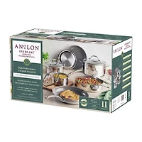 Anolon Everlast Stainless Steel Ceramic 11-pc. Cookware Set