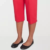 Alfred Dunner Land Of The Free Womens Stretch Fabric Straight Capri Pant