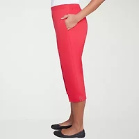 Alfred Dunner Land Of The Free Womens Stretch Fabric Straight Capri Pant